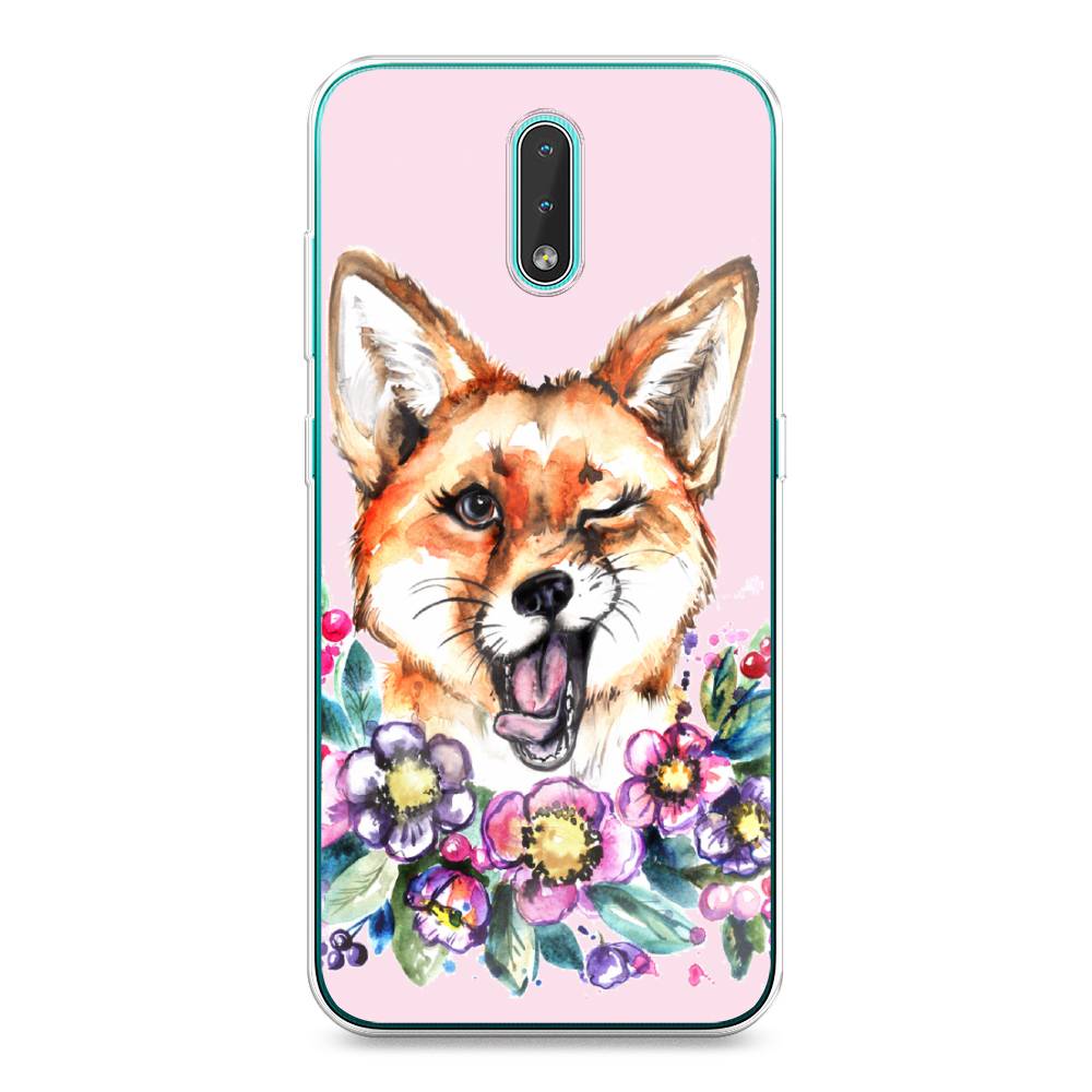 

Чехол Awog на Nokia 2.3 / Нокиа 2.3 "Подмигивающая лиса", Оранжевый, 123250-10