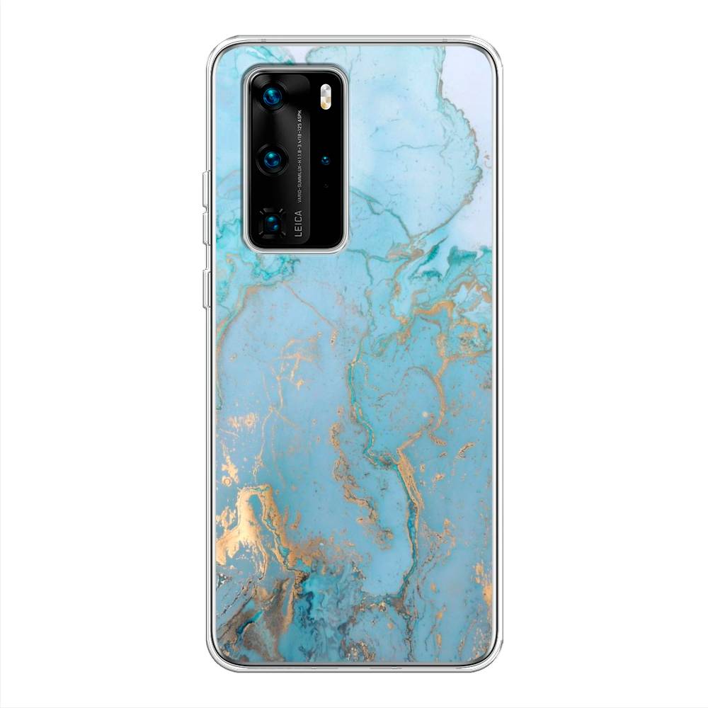 

Чехол Awog на Huawei P40 Pro "Голубой мрамор рисунок", 610950-3