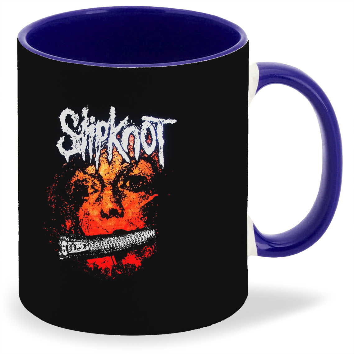 

Кружка CoolPodarok Slipknot на черном фоне цветная, Slipknot на черном фоне цветная