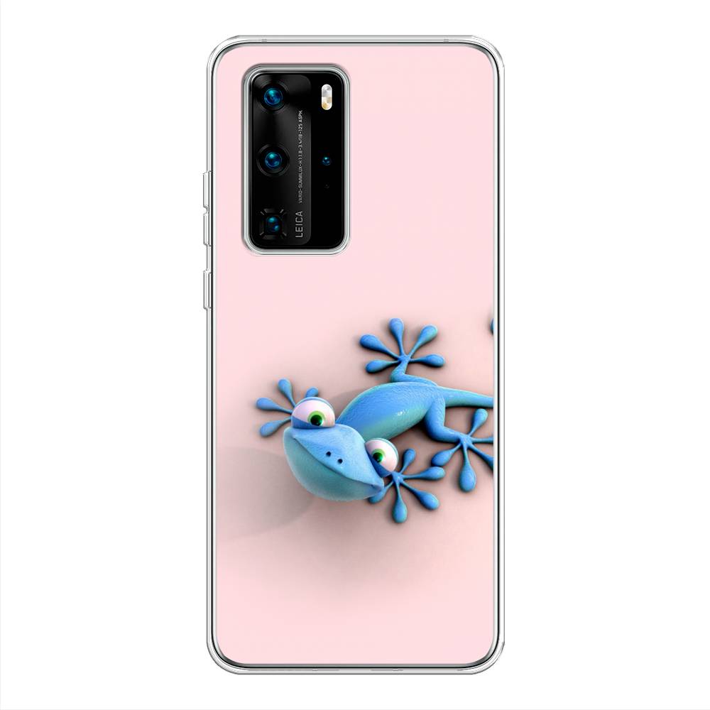 

Чехол Awog на Huawei P40 Pro "Голубая ящерка", Розовый;голубой;белый, 610950-2