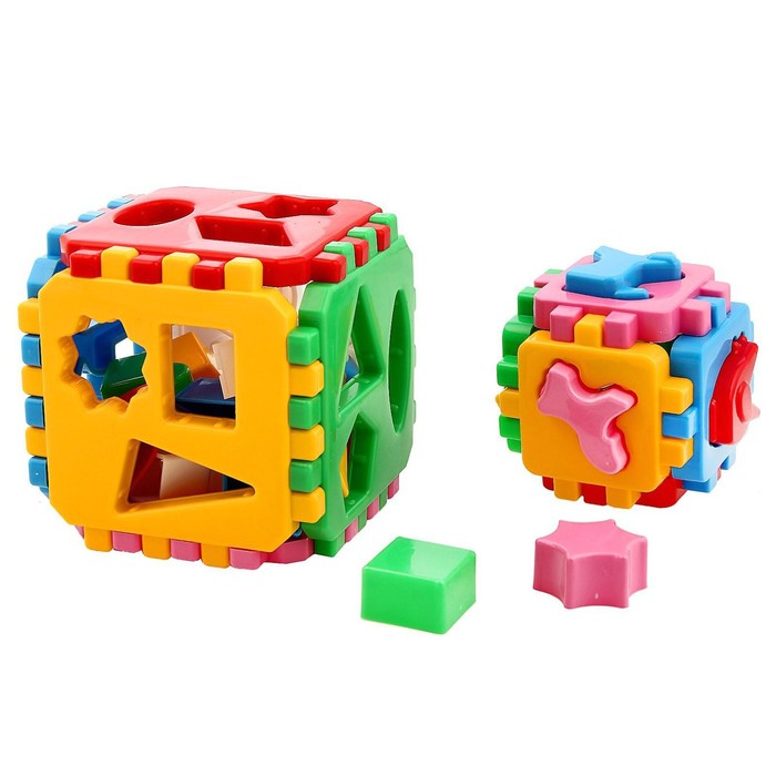 Развивающая игрушка-куб Умный малыш 1+1, 36 элементов, в ассортименте