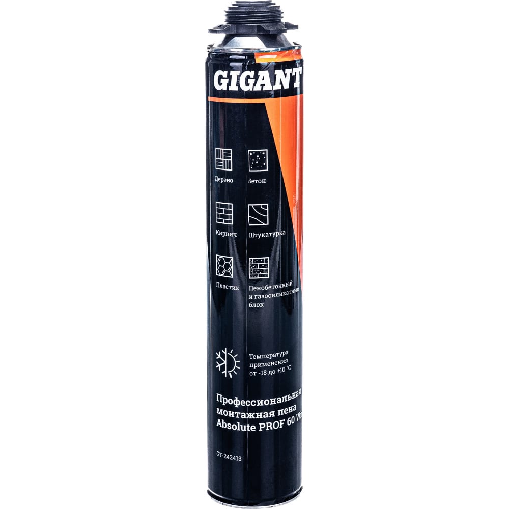 фото Профессиональная монтажная пена gigant absolute prof 60, 750 ml winter gt-242413