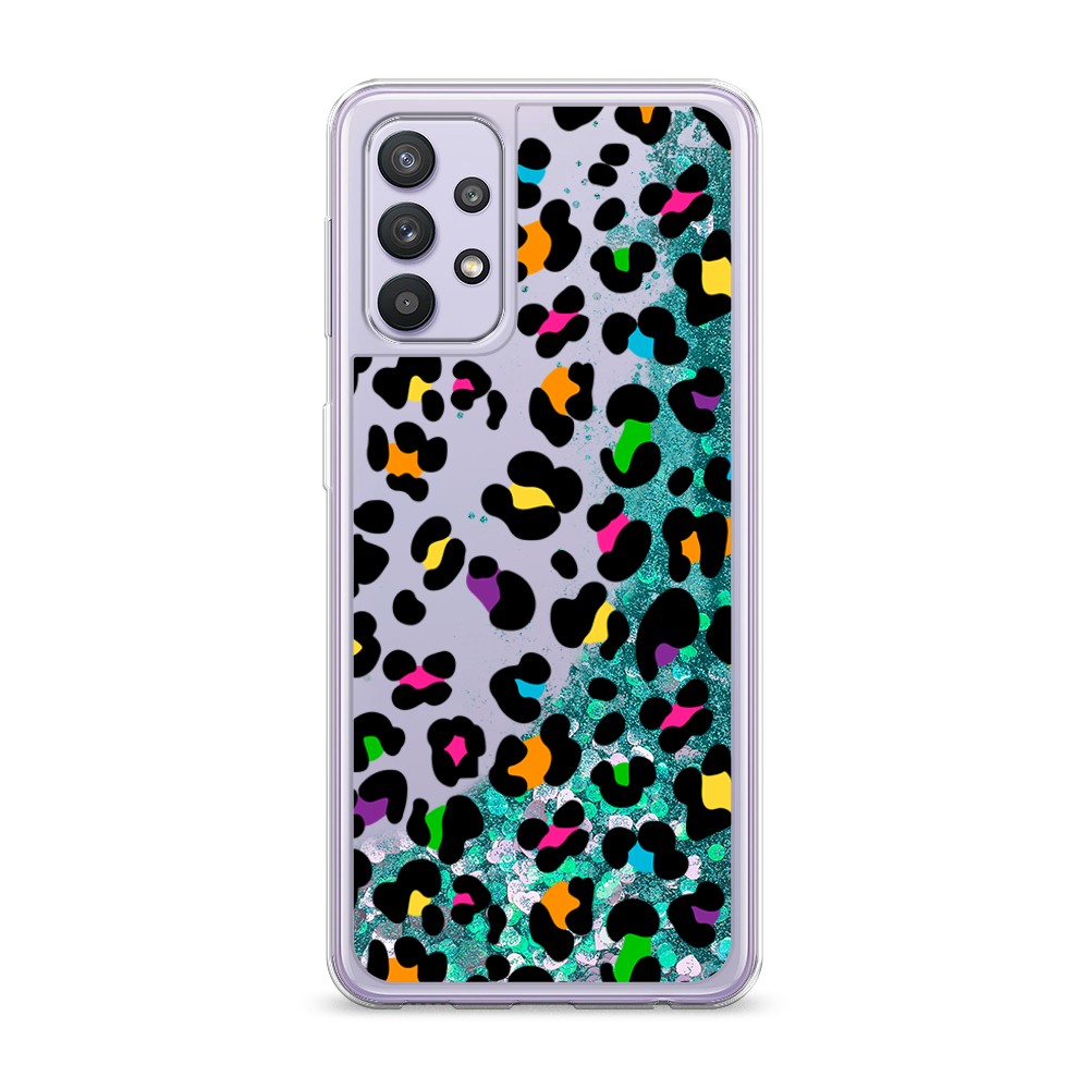 

Жидкий чехол с блестками "Яркий леопард" на Samsung Galaxy A32, 2102095-1