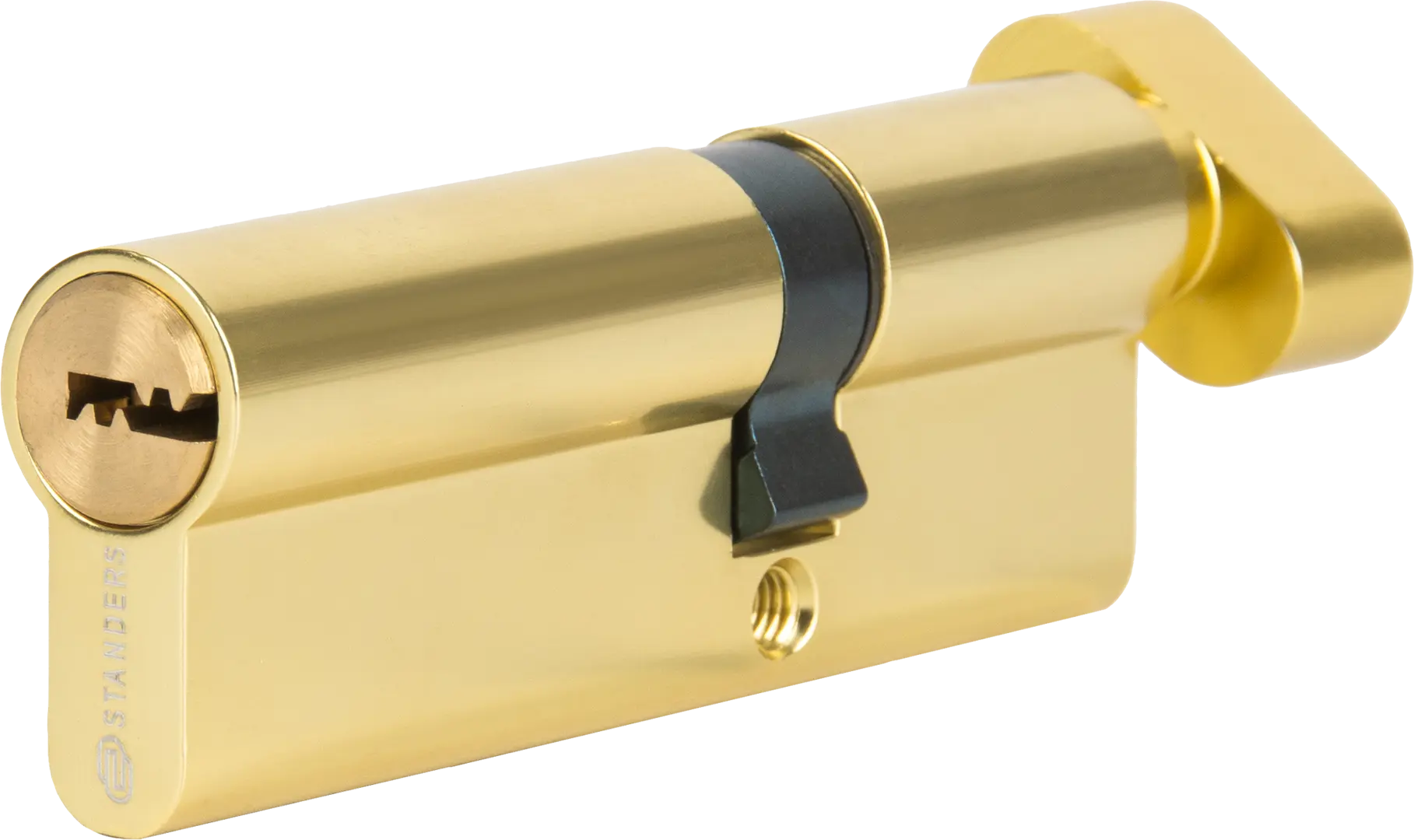 Цилиндр Standers TTAL1-3555NBGD, 35x55 мм, ключ/вертушка, цвет латунь