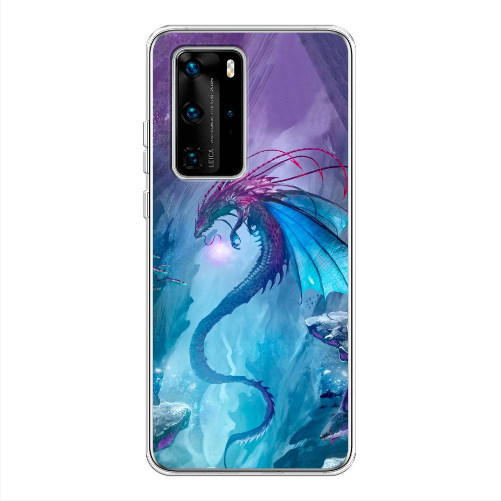 

Чехол Awog на Huawei P40 Pro "Водный дракон", Голубой;фиолетовый;синий, 610950-2