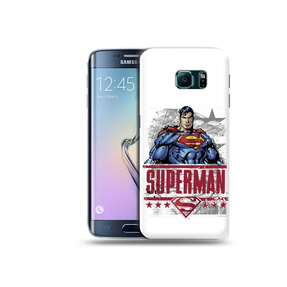 

Чехол MyPads Tocco для Samsung Galaxy S6 Edge рисунок супермен, Прозрачный, Tocco