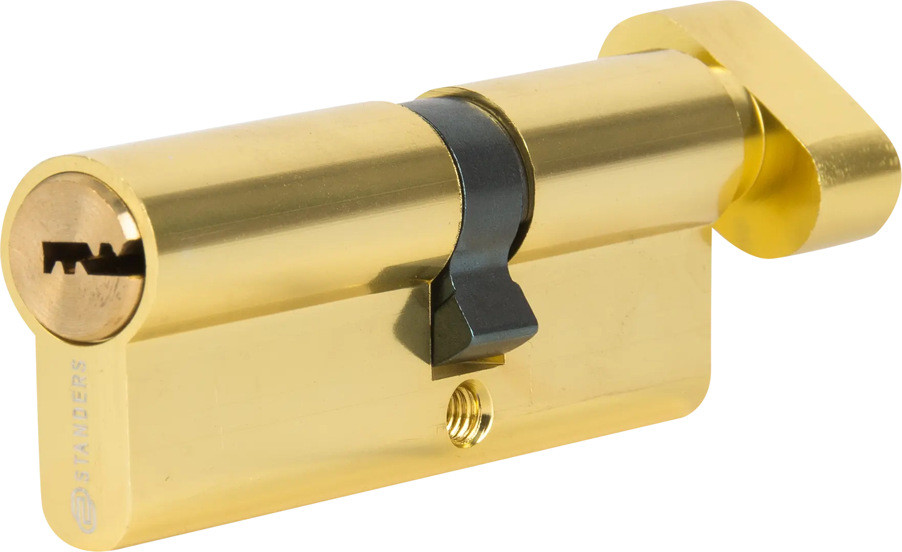 Цилиндр Standers TTAL1-3545NBGD, 35x45 мм, ключ/вертушка, цвет латунь