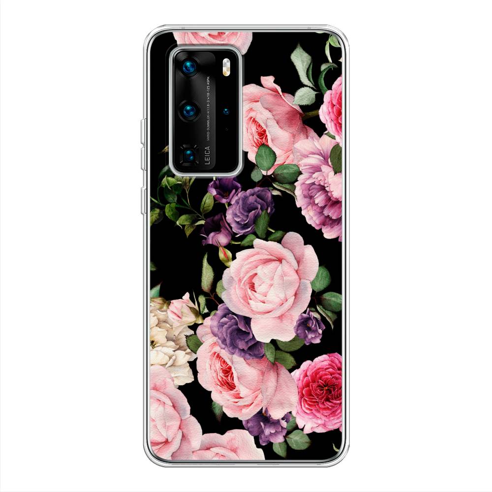 

Чехол Awog на Huawei P40 Pro "Пионы на черном", Черный;розовый;зеленый, 610950-8