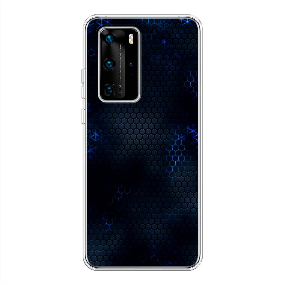 

Чехол Awog "Фон соты синие" для Huawei P40 Pro, 610950-3