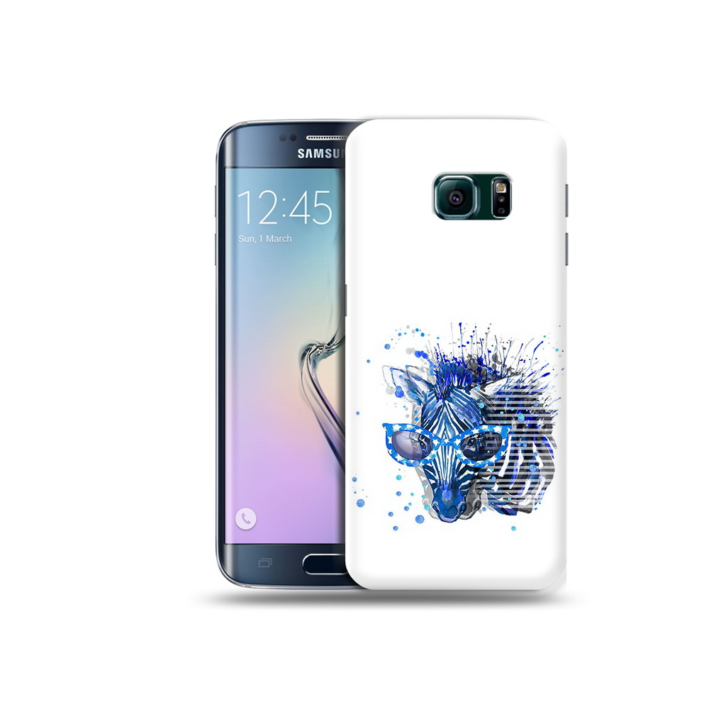 

Чехол MyPads Tocco для Samsung Galaxy S6 Edge расплывчатая зебра, Прозрачный, Tocco