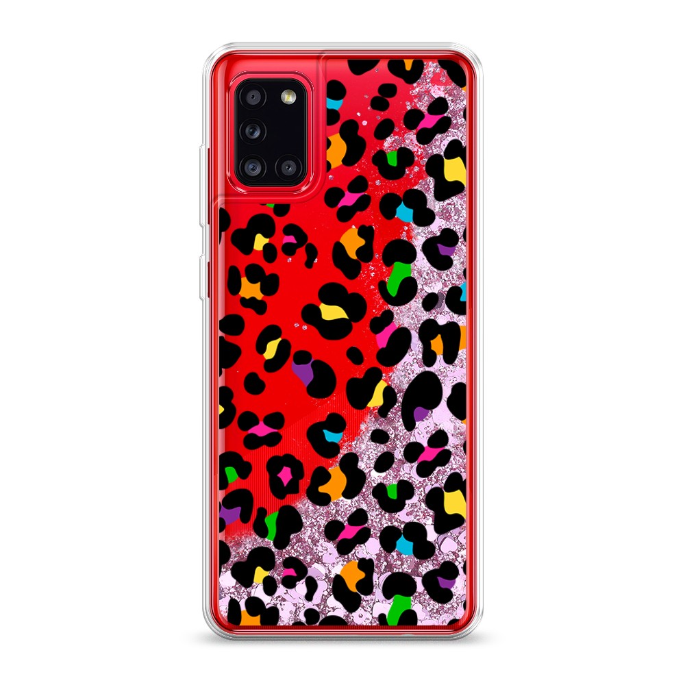 

Жидкий чехол с блестками "Яркий леопард" на Samsung Galaxy A31