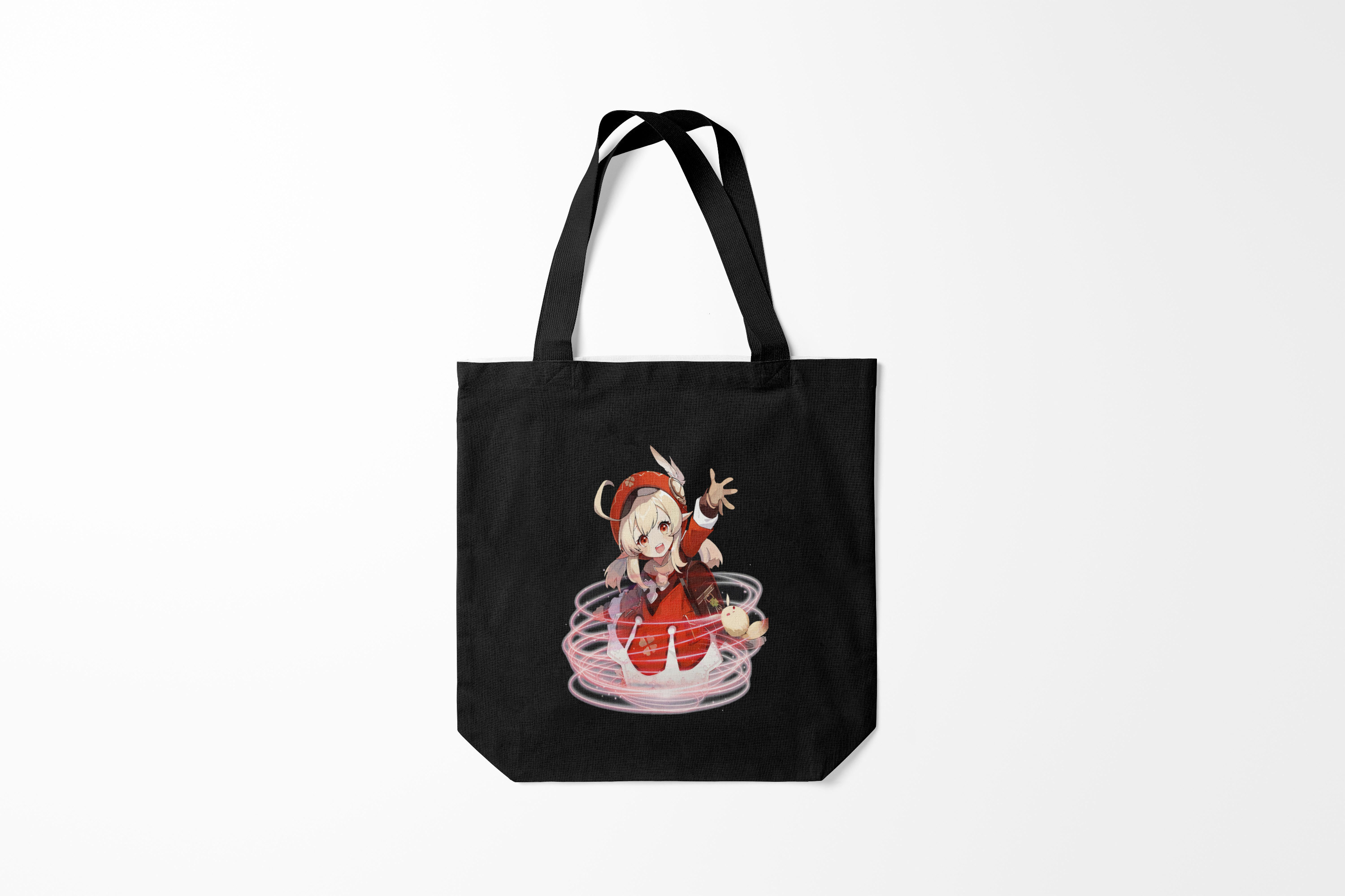 

Сумка шoппер унисекс Burnettie Игры Genshin Impact Klee, черный, Игры Genshin Impact Klee