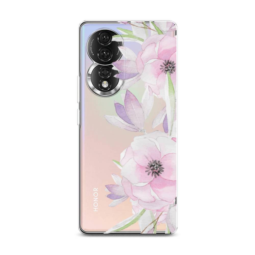 

Чехол Awog на Honor 80 "Нежные анемоны", Розовый;черный;фиолетовый, 6120350-8