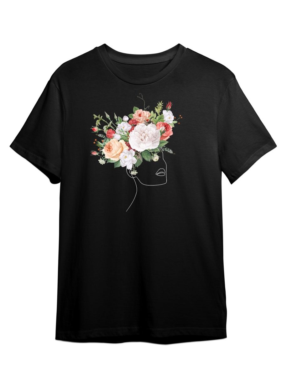 

Футболка унисекс СувенирShop Цветы/Любовь/Love/Весна 4 черная 2XL, Черный, "Цветы/Любовь/Love/Весна" 4