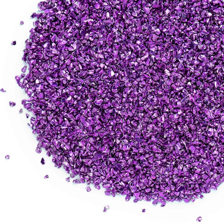 

Стеклянная крошка мелкая сиреневая, 100 гр G213, Фиолетовый