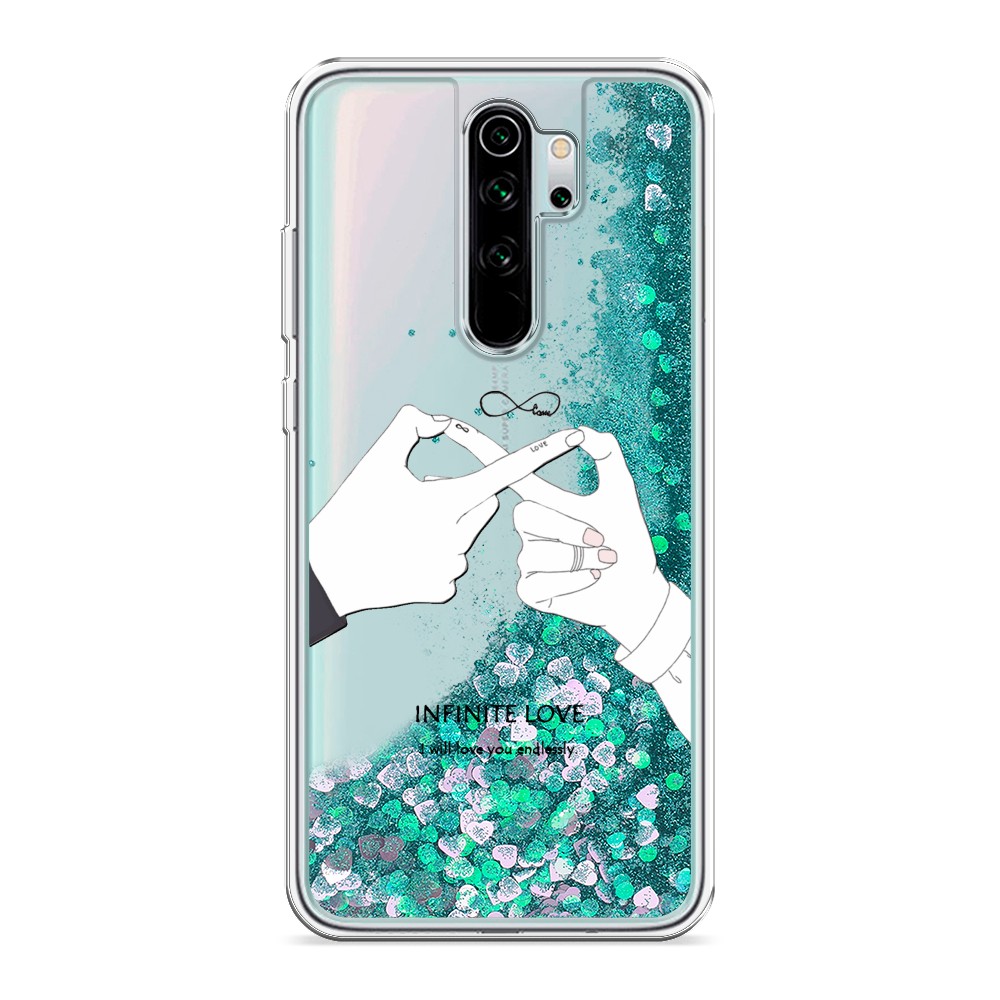 

Жидкий чехол с блестками "Любовь навсегда" на Xiaomi Redmi Note 8 Pro, 36695-1