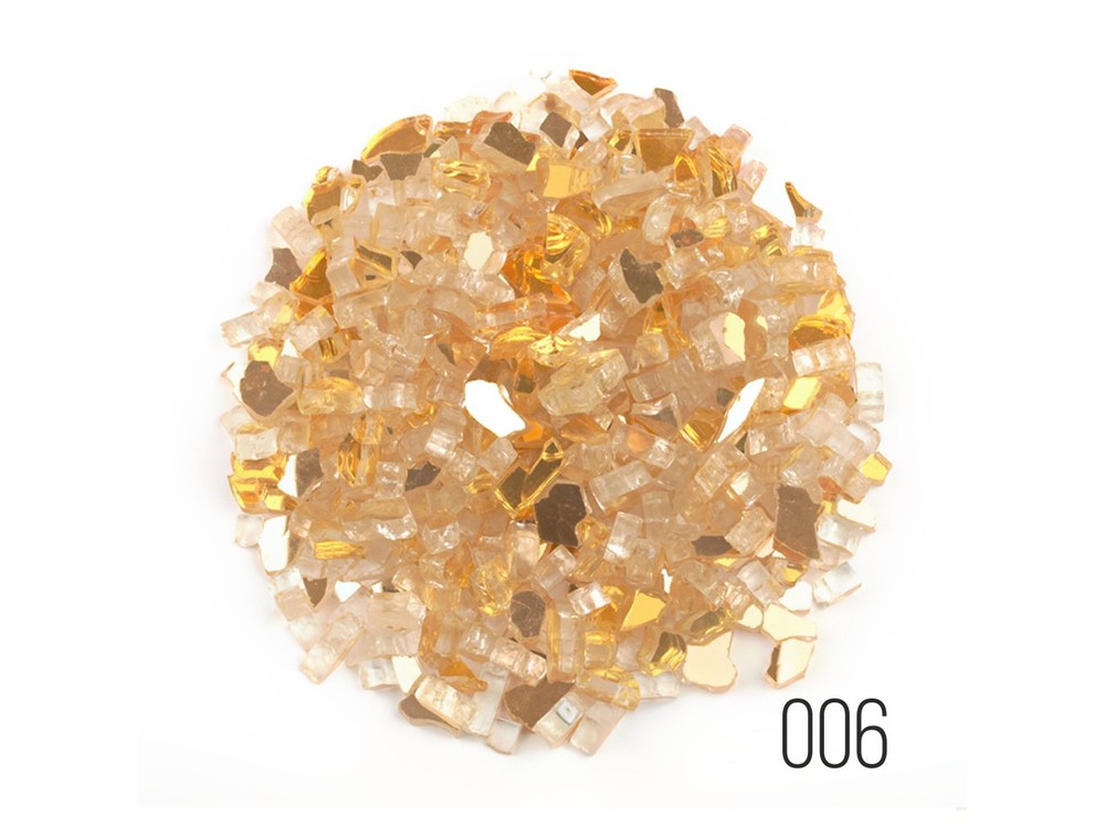 

Стеклянная крошка золотистая (Gold, фракция 6-12 мм), LusterGlass Premium LG-006