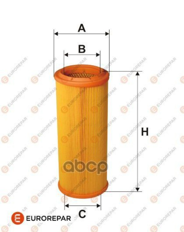 фото Фильтр воздушный renault megane i (ba01) 1.6 e (ba0f, ba0s) 95 221.5mm x 128mm x 86mm euro eurorepar