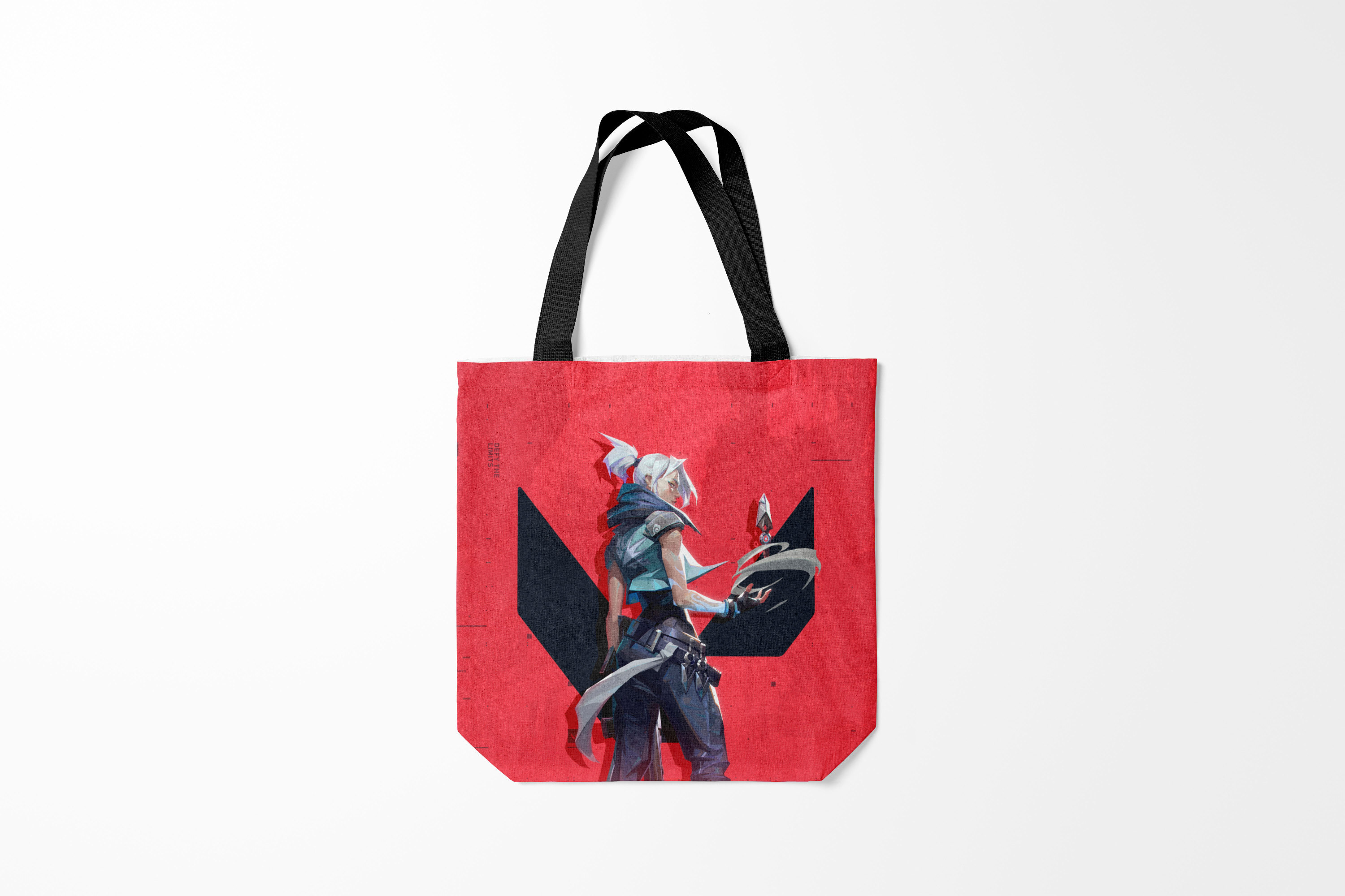 

Сумка шoппер унисекс Burnettie Игры Valorant Riot, красный, Игры Valorant Riot