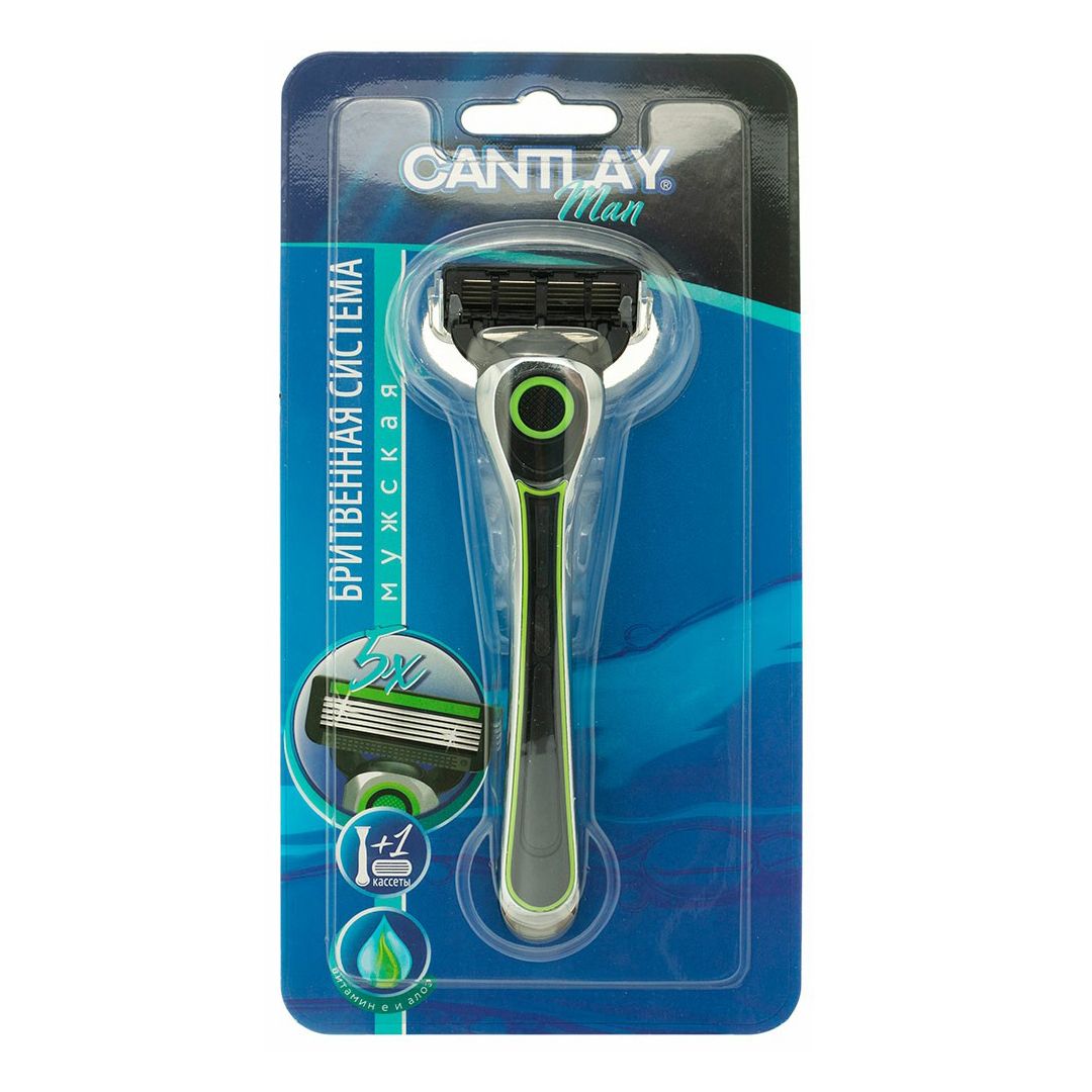 Бритвенный станок со сменной кассетой О'кей Cantlay Man 5 лезвий