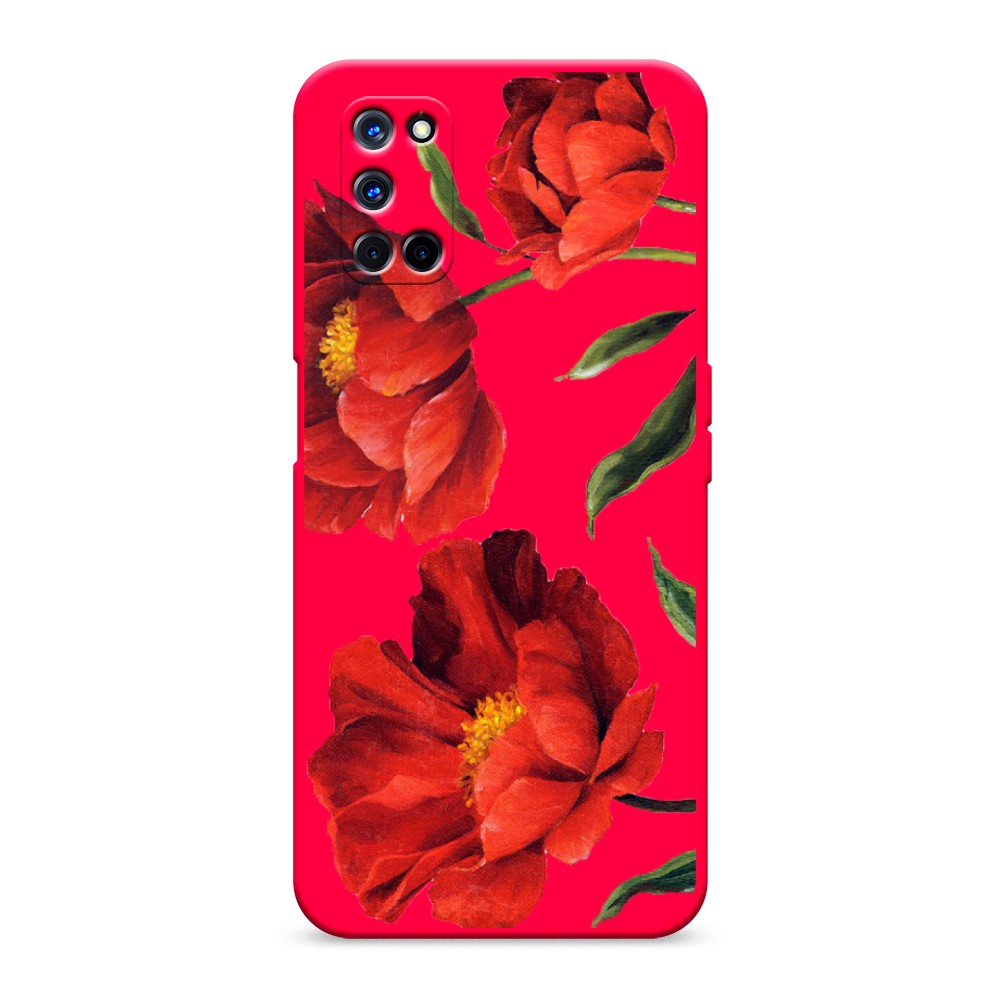 

Чехол Awog на Oppo A52/A72 "Красные маки", Разноцветный, 253153-1