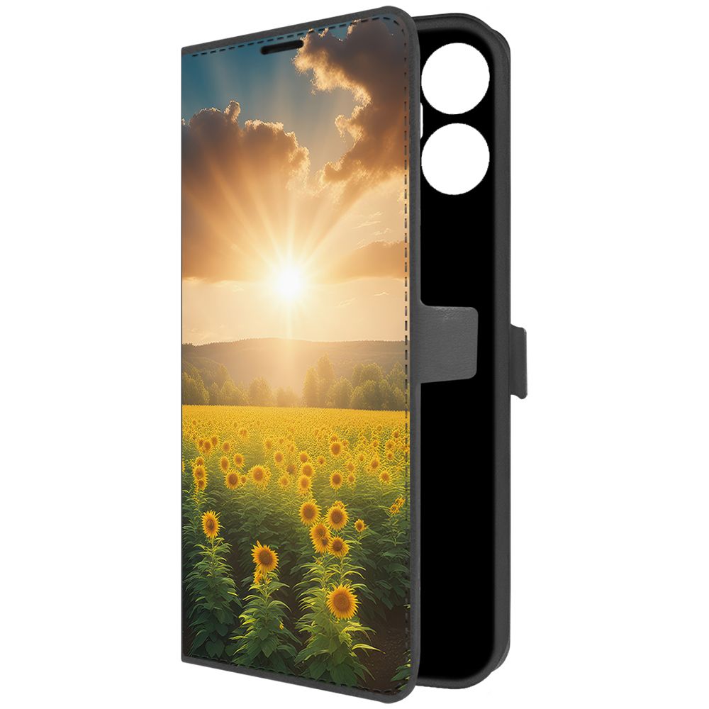 

Чехол-книжка Krutoff Eco Book для Itel S18 Pro Солнечно (черный)
