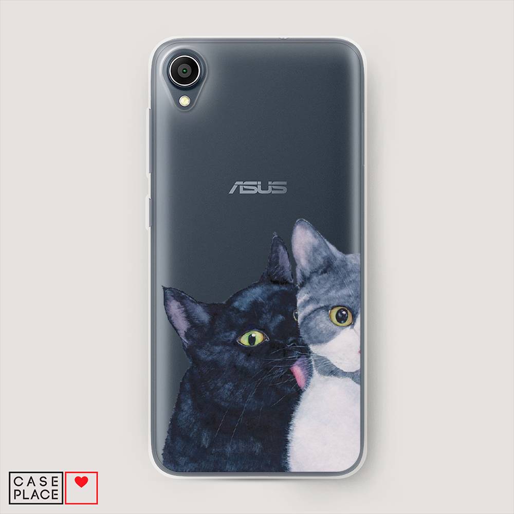 фото Чехол awog "кошачья любовь" для asus zenfone live l1 za550kl