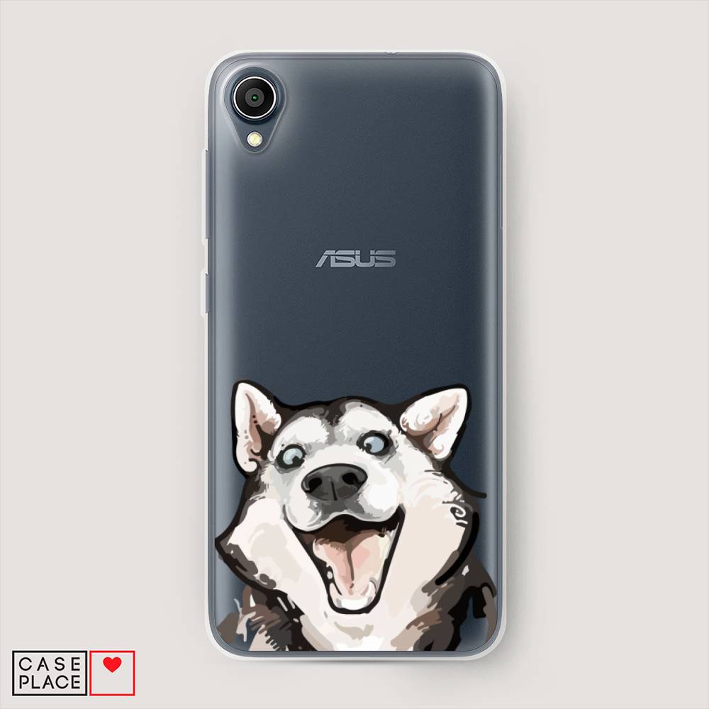 фото Чехол awog "радостный хаски" для asus zenfone live l1 za550kl