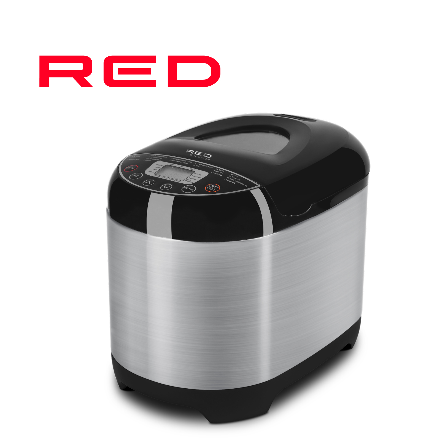 Хлебопечка RED SOLUTION RBM-M1911 серебристый, серый, черный тостер red solution rt m403 серебристый серый