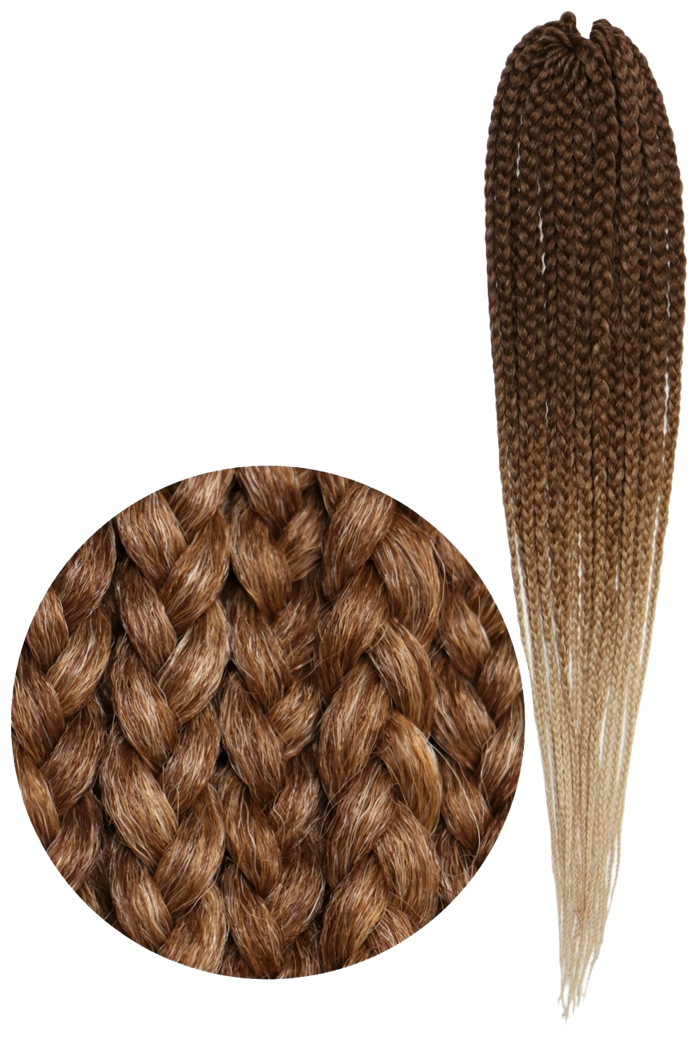 

SIM-BRAIDS Афрокосы, 60 см, 18 прядей (CE), цвет каштановый/светло-русый/молочный(#FR-28)