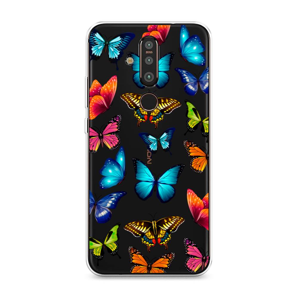 

Чехол Awog "Разные бабочки" для Nokia X71