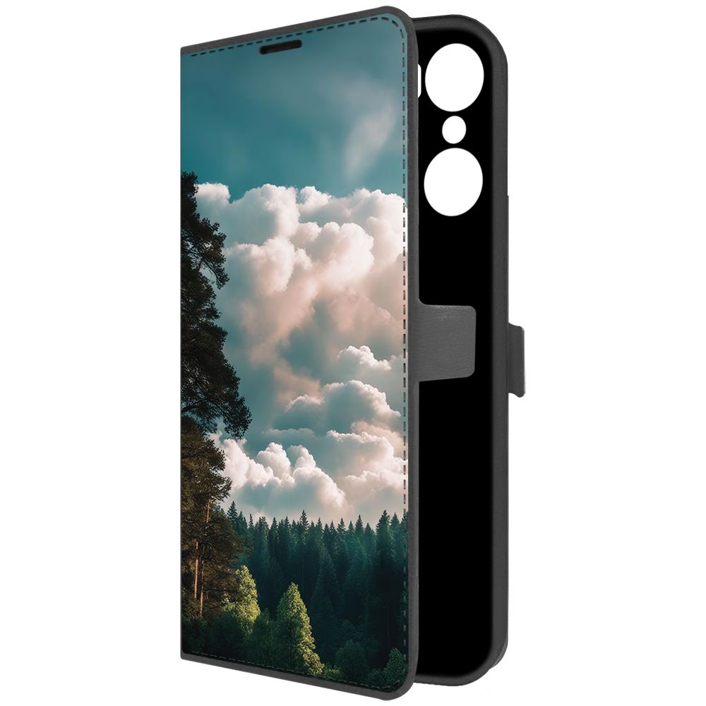 

Чехол-книжка Krutoff Eco Book для Infinix Hot 12 Pro Облачно (черный)