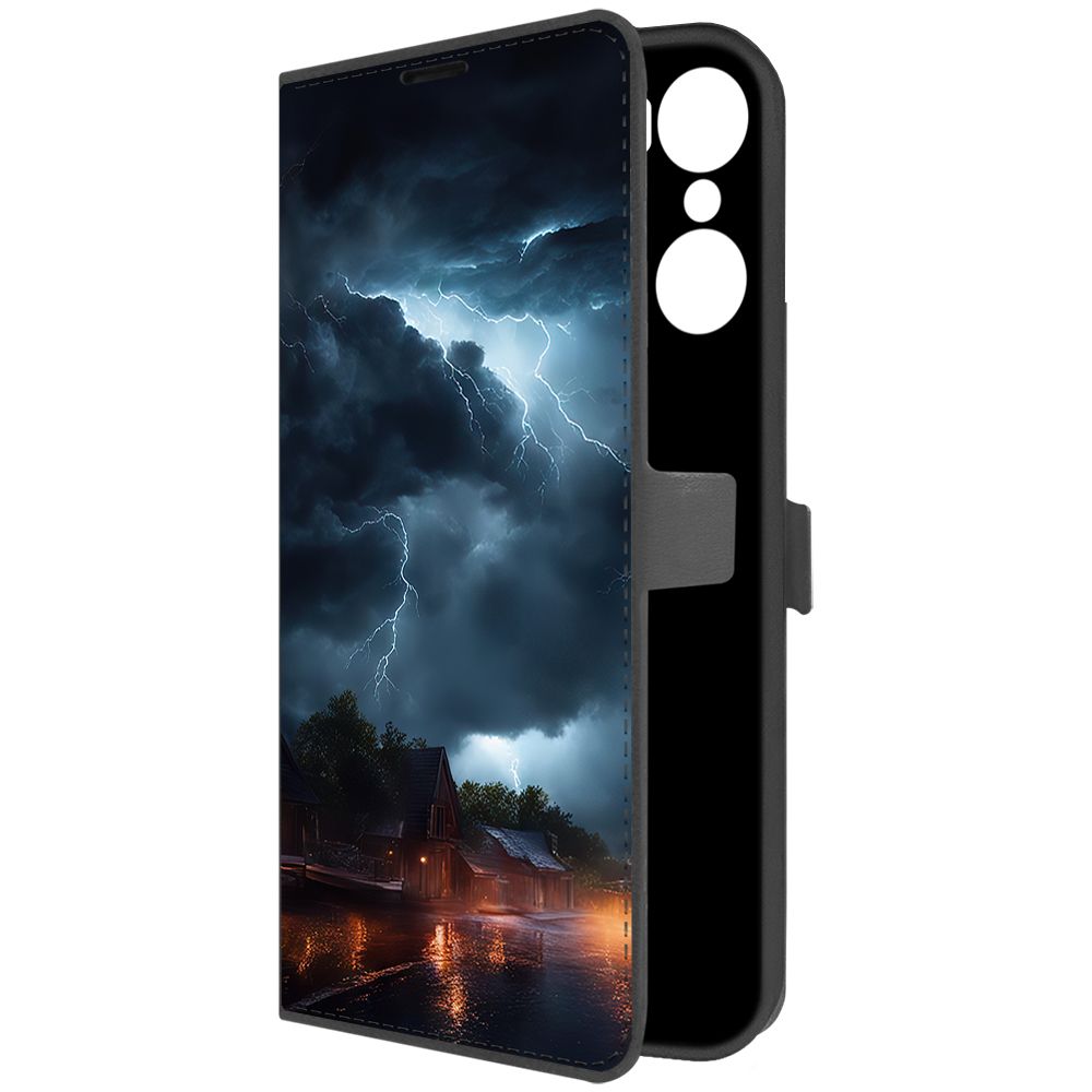 

Чехол-книжка Krutoff Eco Book для Infinix Hot 12 Pro Ночная гроза (черный)