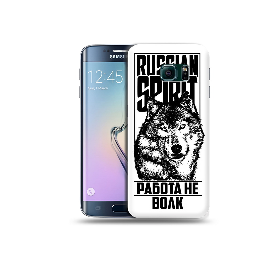 

Чехол MyPads Tocco для Samsung Galaxy S6 Edge работа не волк, Прозрачный, Tocco