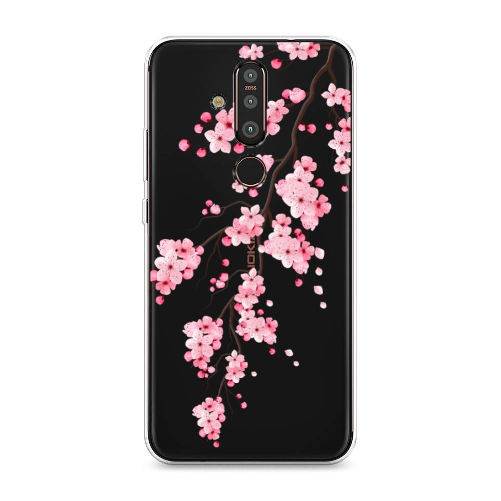 

Чехол Awog "Розовая сакура" для Nokia X71