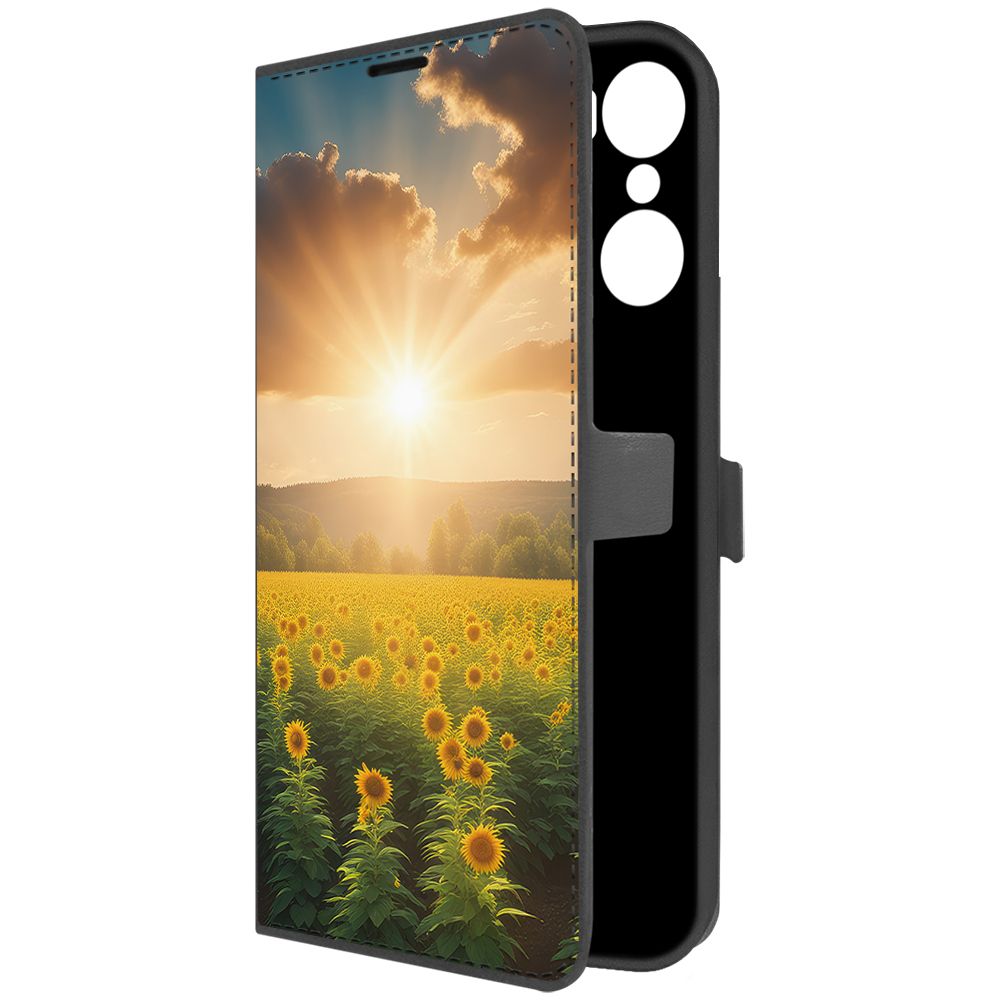 

Чехол-книжка Krutoff Eco Book для Infinix Hot 12 Pro Солнечно (черный)
