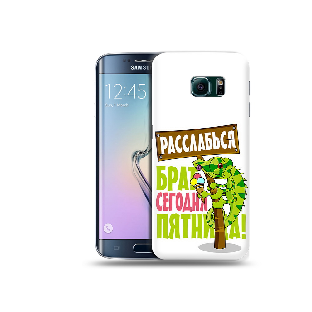 

Чехол MyPads Tocco для Samsung Galaxy S6 Edge пятница, Прозрачный, Tocco