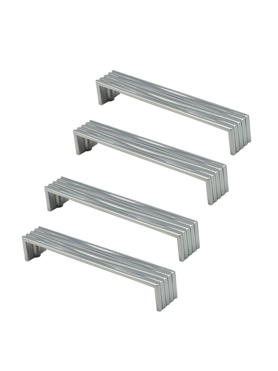 

Комплект из 4 шт ручка-рейлинг KERRON 160 мм R-3040-160 хром, Серебристый, R-3040