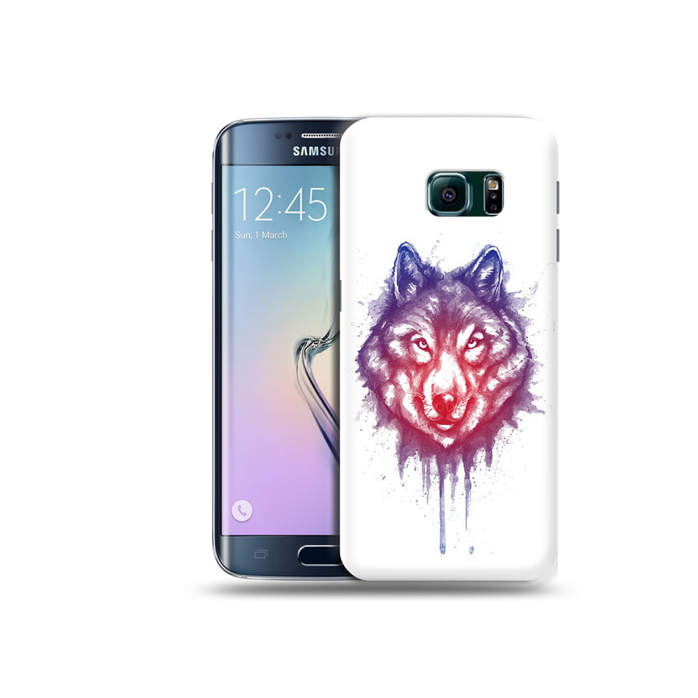 

Чехол MyPads Tocco для Samsung Galaxy S6 Edge пушистый волк, Прозрачный, Tocco