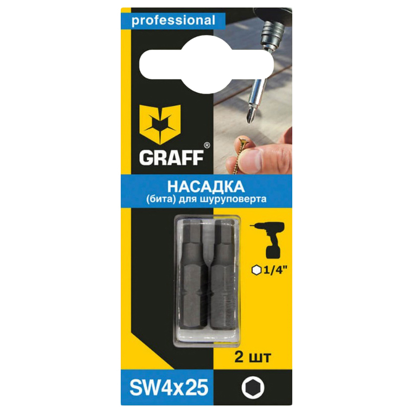 GRAFF Бита SW 4x25 мм 410425