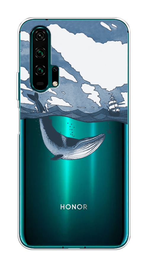

Чехол на Honor 20 Pro "Большой кит", Синий, 69350-1