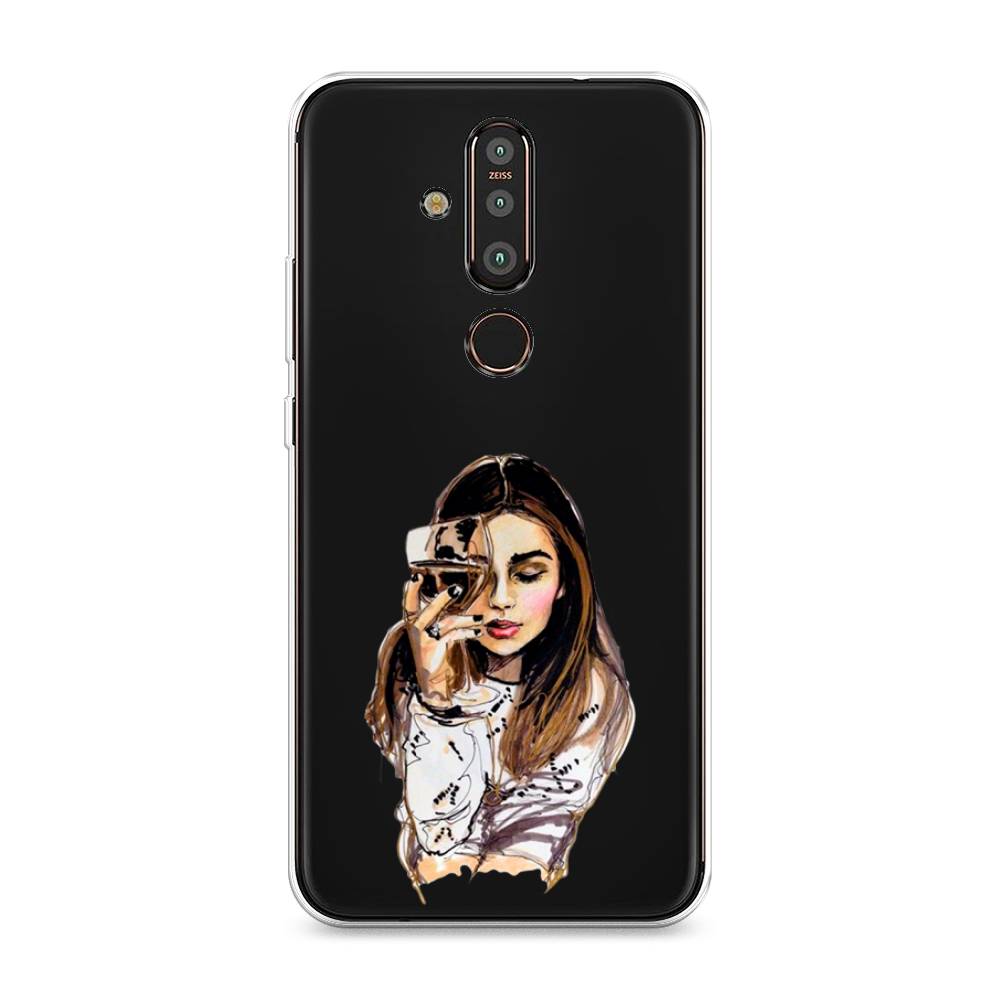 

Чехол Awog "Девушка с бокалом" для Nokia X71