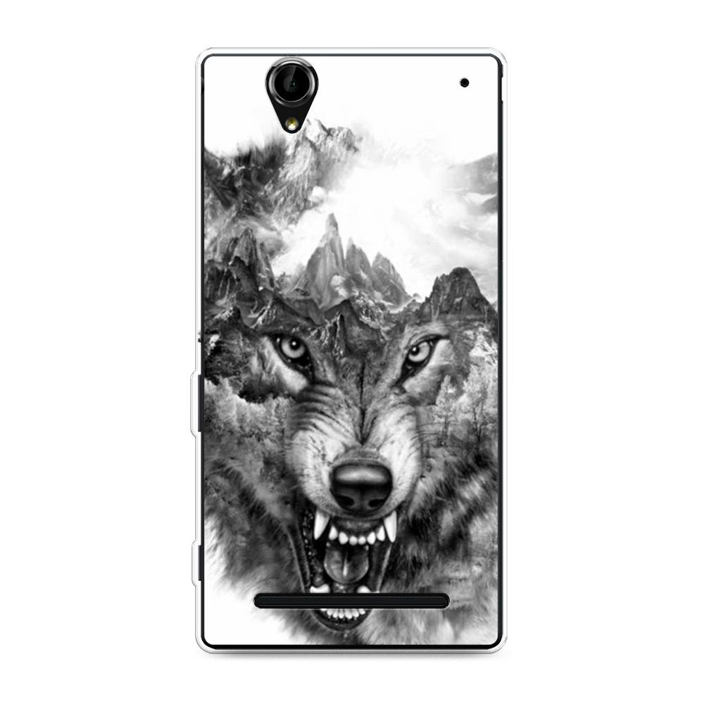 

Силиконовый чехол "Волк в горах" на Sony Xperia T2 Ultra, 50950-1