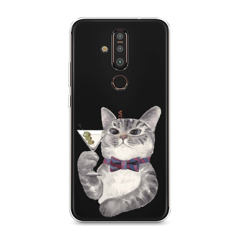 

Чехол Awog "Кот джентльмен" для Nokia X71