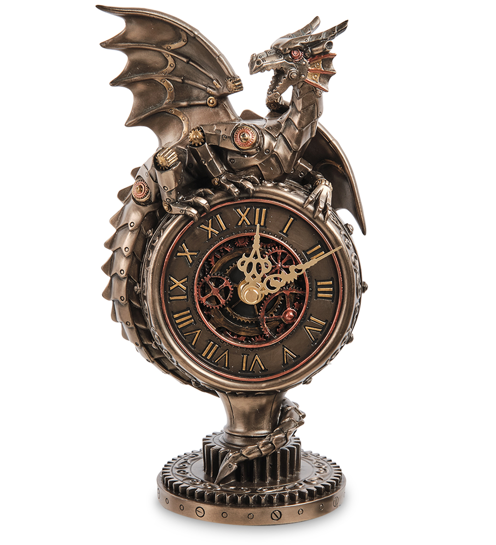 Настольные часы Китайский дракон-стимпанк