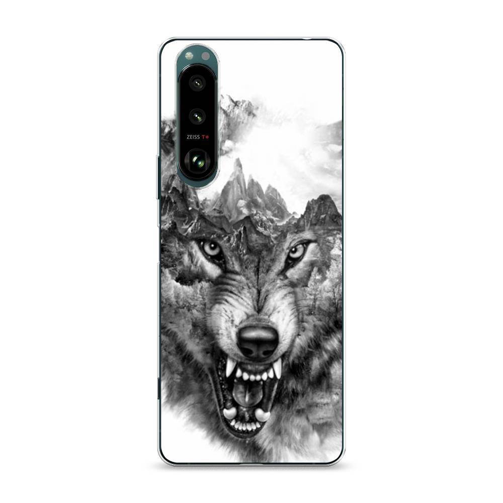 

Силиконовый чехол "Волк в горах" на Sony Xperia 1 III, 54850-1