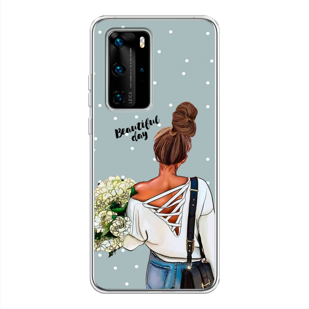 

Чехол Awog на Huawei P40 Pro "Beautiful day", Голубой;коричневый;бежевый, 610950-6