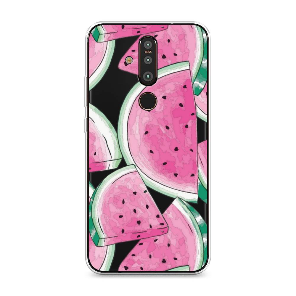 

Чехол Awog "Акварельные арбузы" для Nokia X71