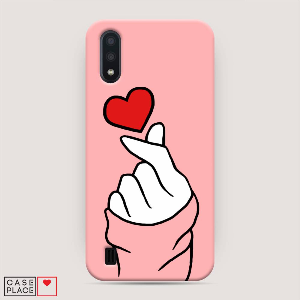 

Пластиковый чехол "Милое сердечко" на Samsung Galaxy A01