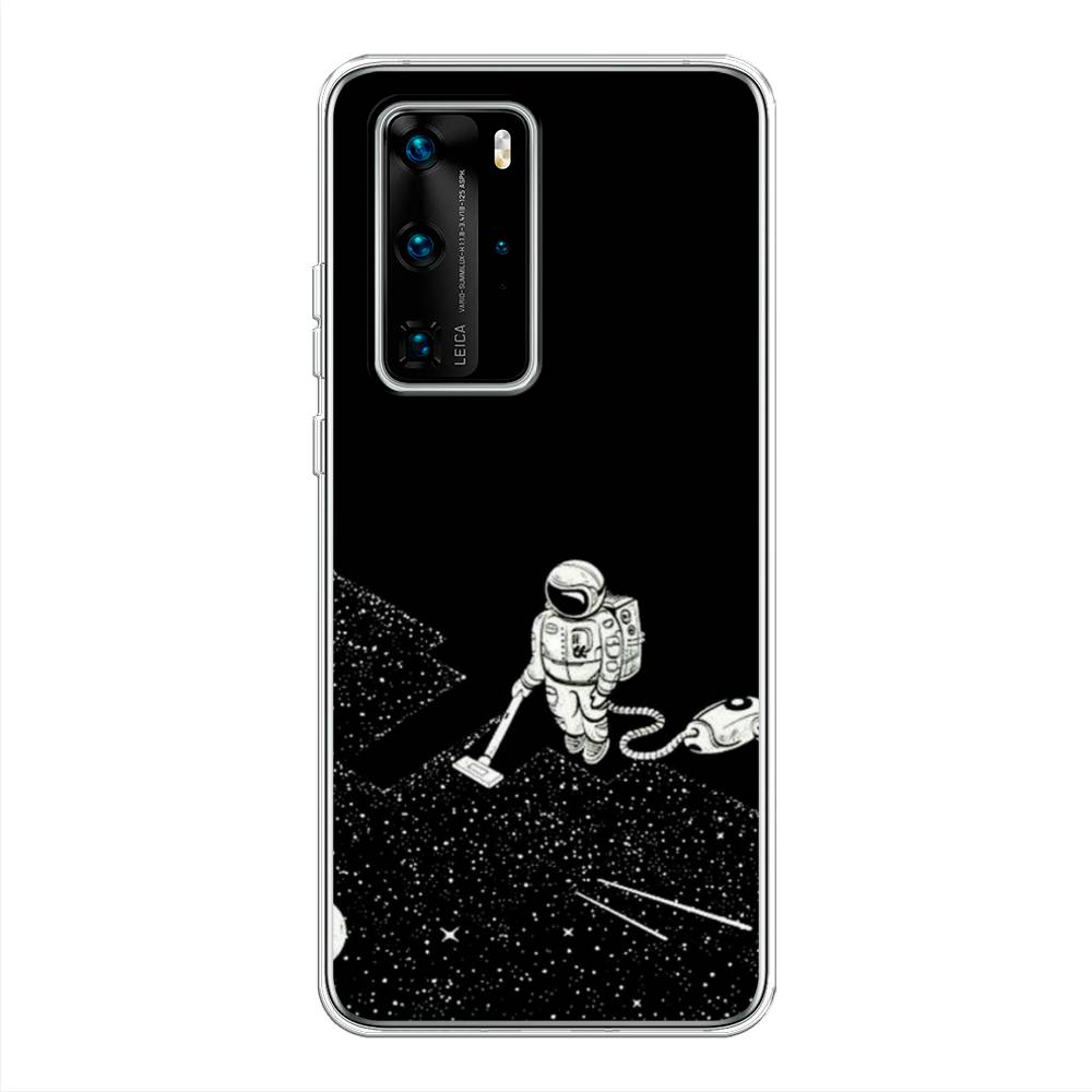 фото Чехол awog "космонавт с пылесосом" для huawei p40 pro